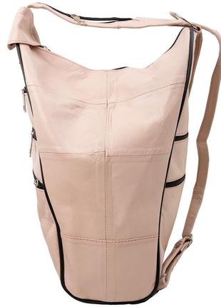 Жіноча шкіряна сумка-рюкзак ніжно-рожева tunona sk2404-13-35 фото