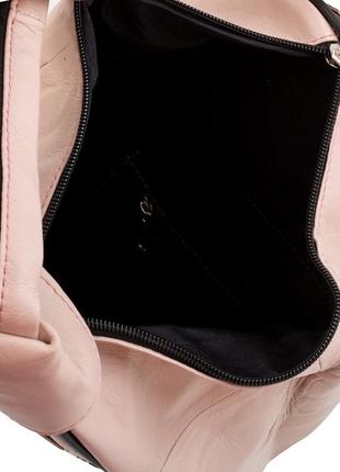 Женская кожаная сумка-рюкзак нежно-розовая tunona sk2404-13-310 фото