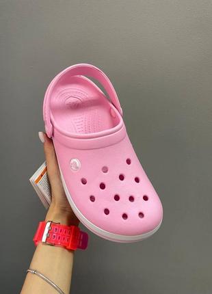 Женские шлепанцы crocs pink classic / smb ✔️3 фото