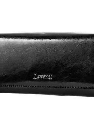 Кошелек женский кожаный черный lorenti dnkl72401-bpr-black