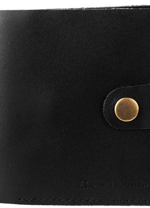 Кошелек мужской кожаный черный "dnk leather" dnkpurse-r-vert col.j2 фото