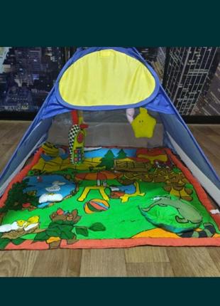 Розвиваючий килимок палатка манеж devi play joy