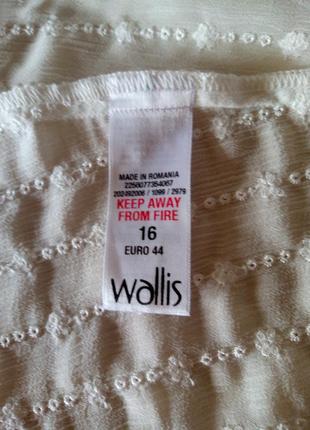 Розпродажа! нарядна блузка, з вишитою тасьмою, від wallis, р. 164 фото