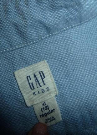 Рубашка геп gap на 12 лет, плотный котон, сделана в индонезии5 фото
