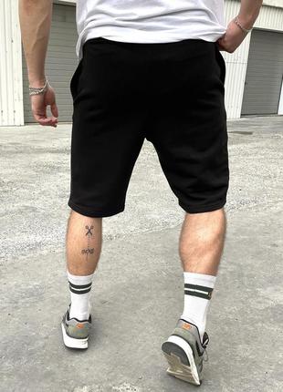 Удобные трикотажные шорты мужские легкие на каждый день  оверсайз  черные / шорты спортивные мужские4 фото