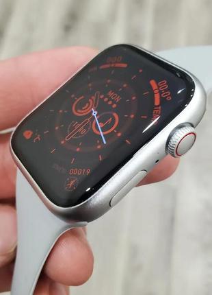 Розумний смарт годинник smart watch gs8 pro max 45mm з українською мовою та функцією дзвінка сірий2 фото