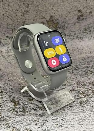 Cмарт часы smart watch gs8 pro max 45mm с украинским языком и функцией звонка серый4 фото