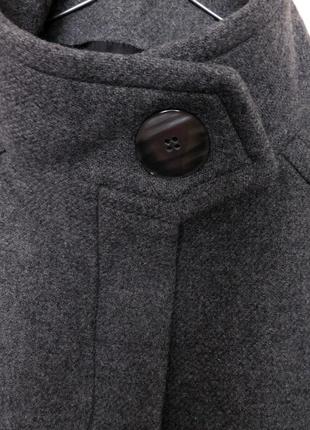 Шерстяное пальто манто свободного кроя от zara10 фото