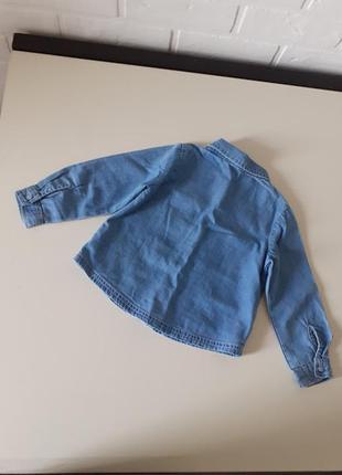 Стильная джинсовая рубашка palomino 92 размер2 фото