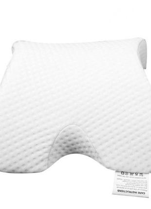 Вигнута ортопедична подушка для сну nap pillow dl-137 з тунелем для руки8 фото