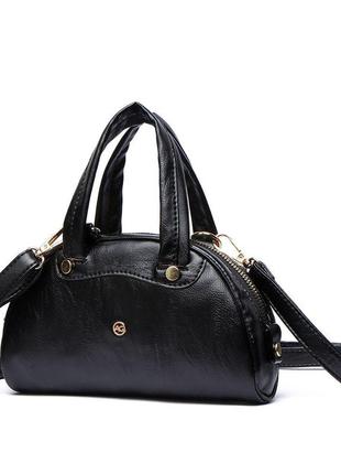 Женская сумка-клатч из кожзама черная amelie galanti a991762-black3 фото