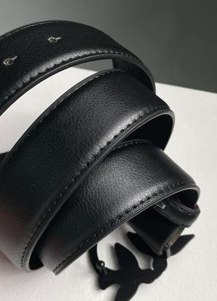 Ремень pinko love birds leather belt black/black4 фото