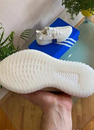 Adidas yeezy boost 350 (не бренд) белые текстиль