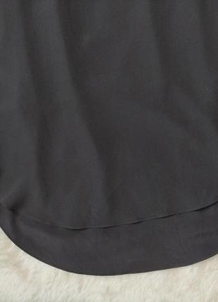 Чорне шовкове плаття натуральний шовк із відкритою спиною довгими рукавами cos гола спина5 фото