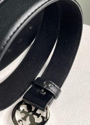Ремінь guess leather belt black/silver3 фото