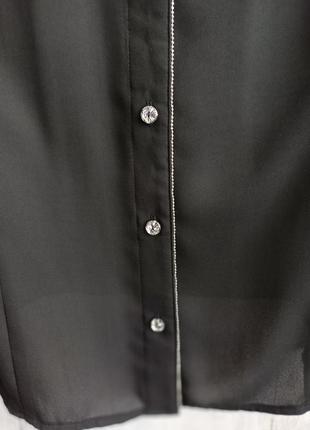 Блуза, нарядна чорна блуза5 фото