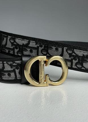 Ремень christian dioratchile belt black/gold