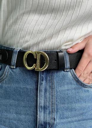 Ремень christian dioratchile belt black/gold6 фото