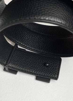 Ремень hermes leather belt total black7 фото