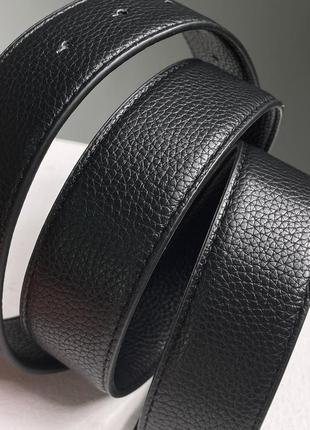 Ремень hermes leather belt total black4 фото