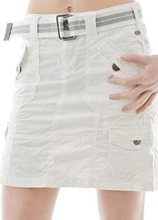Біла легка спідниця карго edc by esprit, m/l (38)