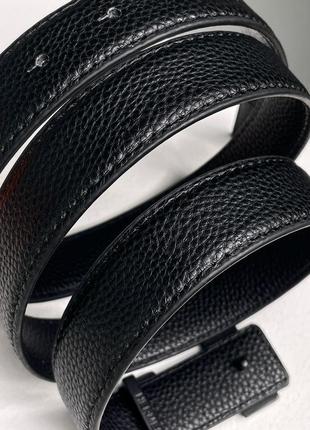 Ремень hermes leather belt total black4 фото