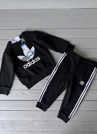 Спортивний костюм adidas originals trefoil logo crew tracksuit infant2 фото