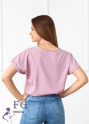 Модна стильна красива блузка літня футболка вільного крою9 фото