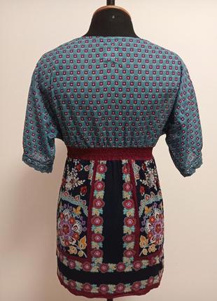 Туника хлопок батист в цветочек bsk new folk style2 фото