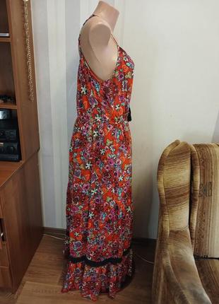 Легесенький яскравий сарафан  етно стиль на л хл  платье длинное3 фото