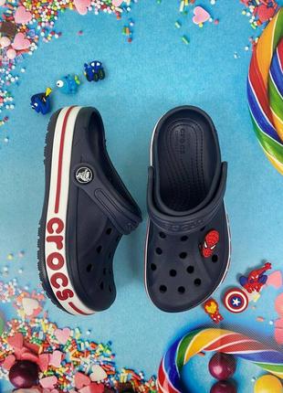 Дитячі крокси сабо crocs kids’ bayaband clog navy