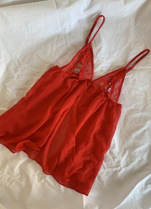 Сексуальный пеньюар красный