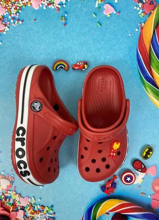 Детские кроксы сабо crocs kids’ bayaband clog pepper