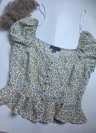 Невероятно красивая блуза primark в цветочный принт2 фото