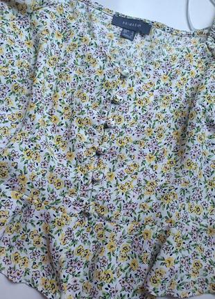 Невероятно красивая блуза primark в цветочный принт3 фото