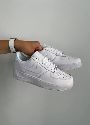 Nike air force 1 classic white premium женские кроссовки найк форсы премиум качество