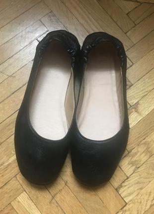 Шкіряні гнучкі ортопедичні балетки 39 (25.5-10) на широку ногу