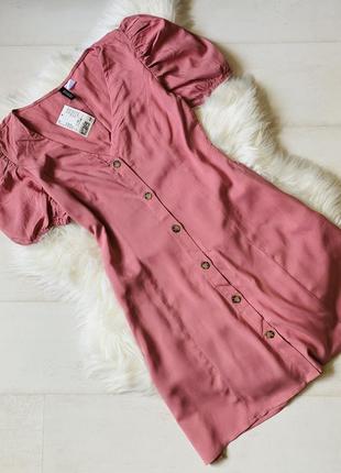 Світло-рожева сукня на ґудзиках h&m