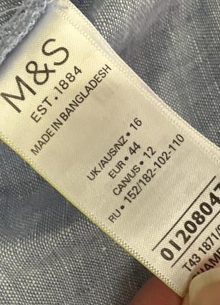 Блуза рубашка рубашка раме льняная лен льняная zara m&amp;s9 фото