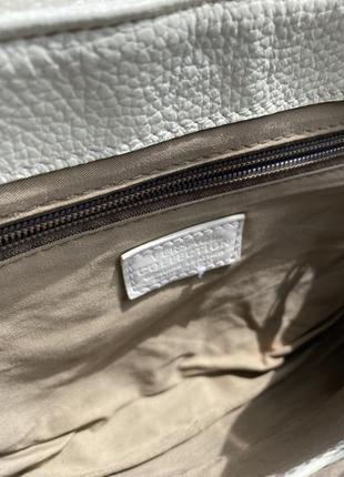 Gianni versace белая кожаная сумка оригинал6 фото
