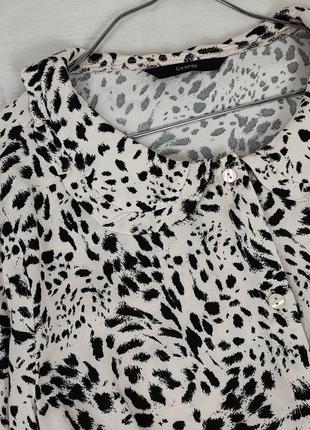 Платье в леопардовый принт с красивым воротничком george3 фото
