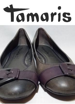 Балетки tamaris (німеччина) з нат.шкіри розмір 38-38,5/25 см