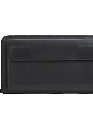 Барсетка мужская кожаная черная "buffalo bags" shim9069a-black1 фото