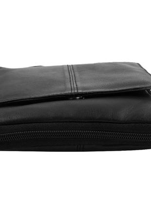 Женская кожаная сумка мини-почтальон черный "tunonа" sk2495-25 фото