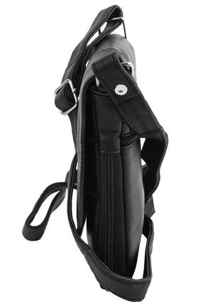 Женская кожаная сумка мини-почтальон черный "tunonа" sk2495-24 фото