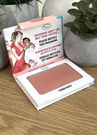 Оригінал thebalm third date blush рум'яна для обличчя оригинал румяна для лица2 фото