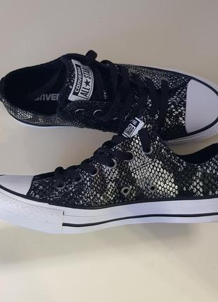 Шкіряні кеди converse all star chuck taylor нові снікерси кросівки розмір 37,56 фото