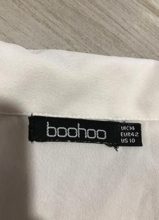 Біла блуза boohoo4 фото