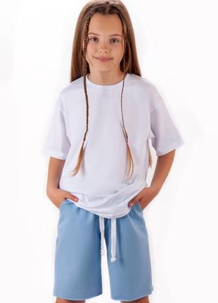 Шорти бермуди для дівчат-підлітків, підліткові подовжені шорти бріджі до колін4 фото