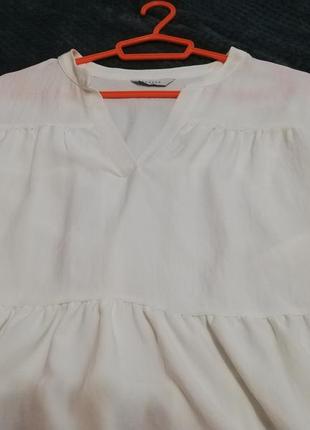 Блуза жіноча біла нова широка довгий рукав вільний крій для вагітних біла майка футболка простора кофта4 фото